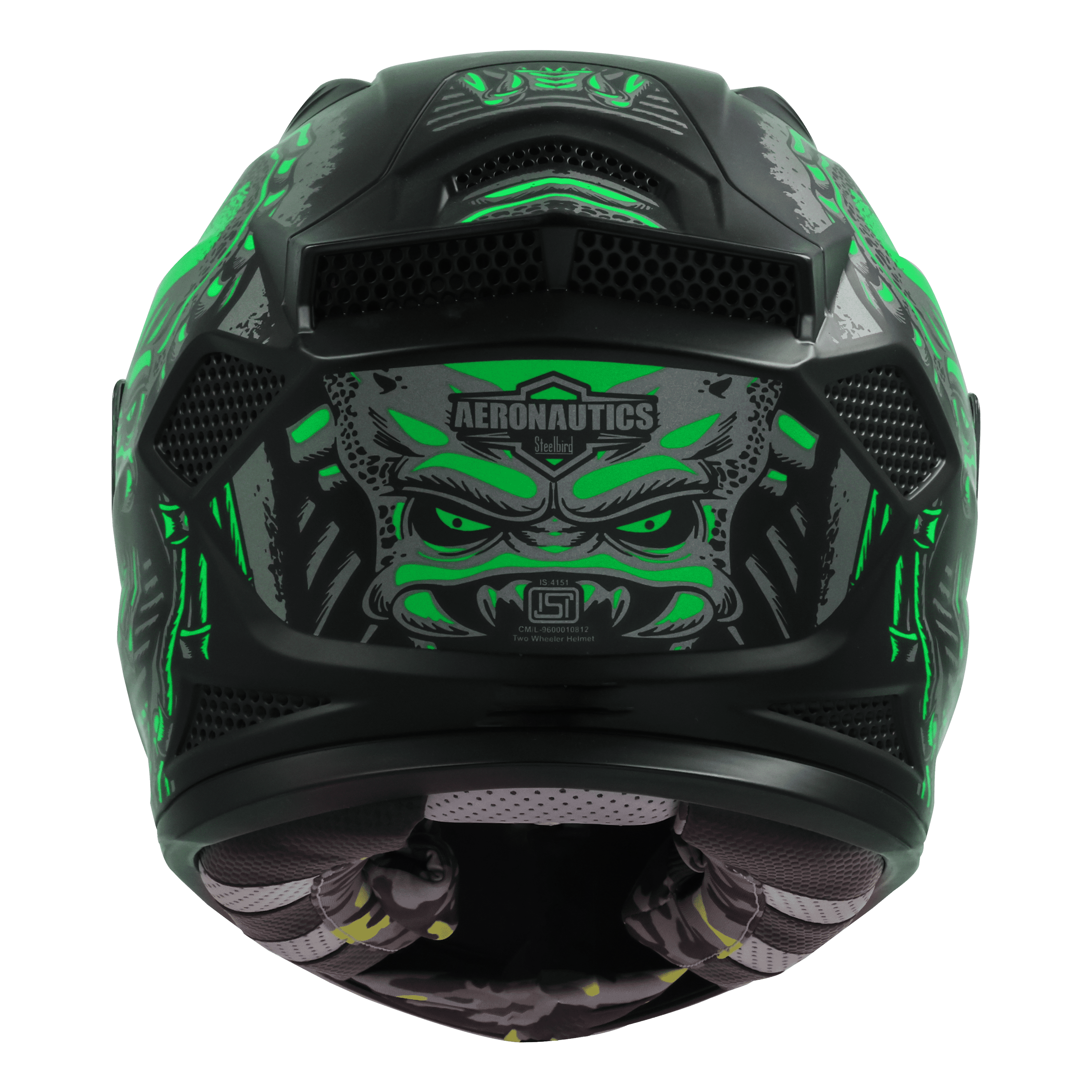 SBH-25 ISS PREDATOR GLOSSY BLACK WITH GREEN